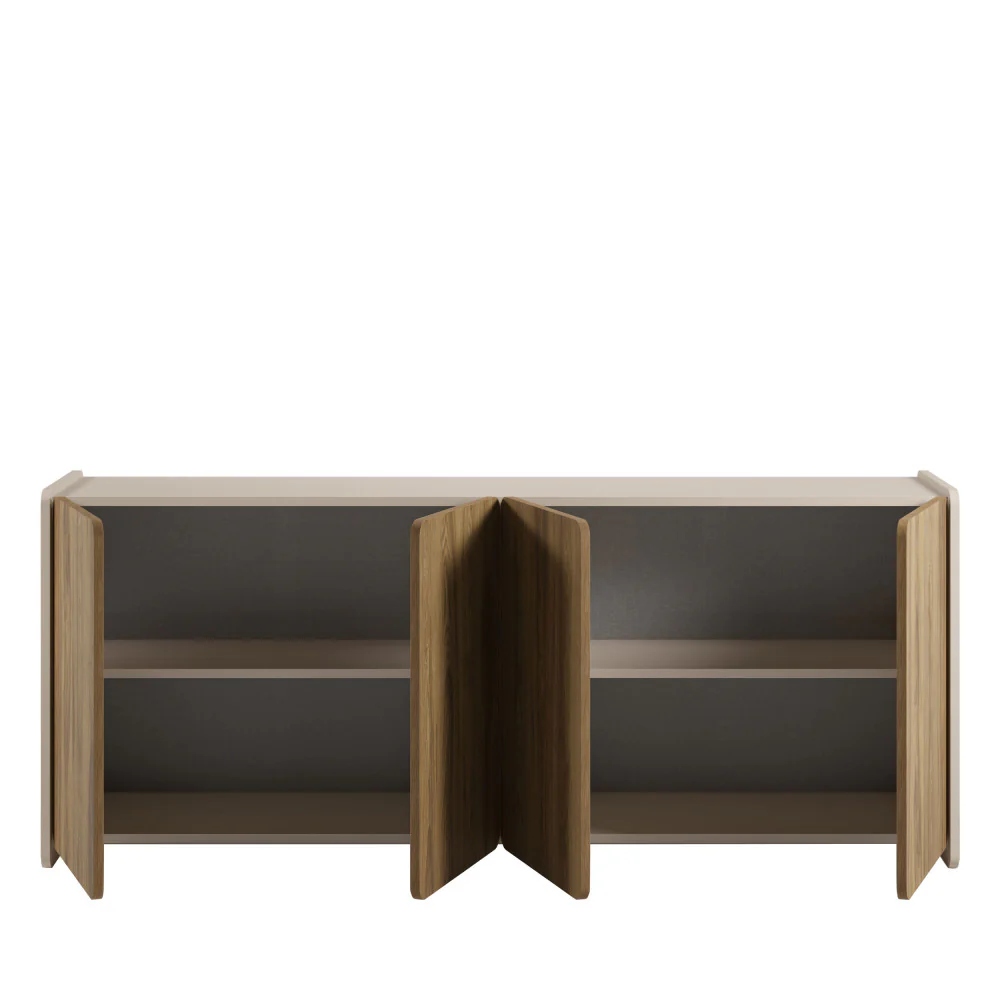 Enara - Buffet 4 Portes - Bois - Bois foncé - Image 3