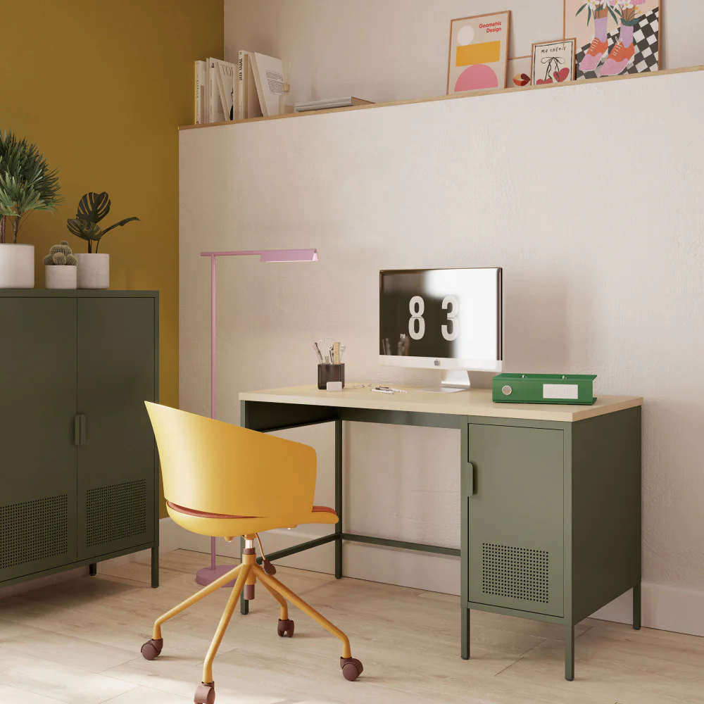 Adel - Bureau 1 Porte - Métal - Vert - Image 8