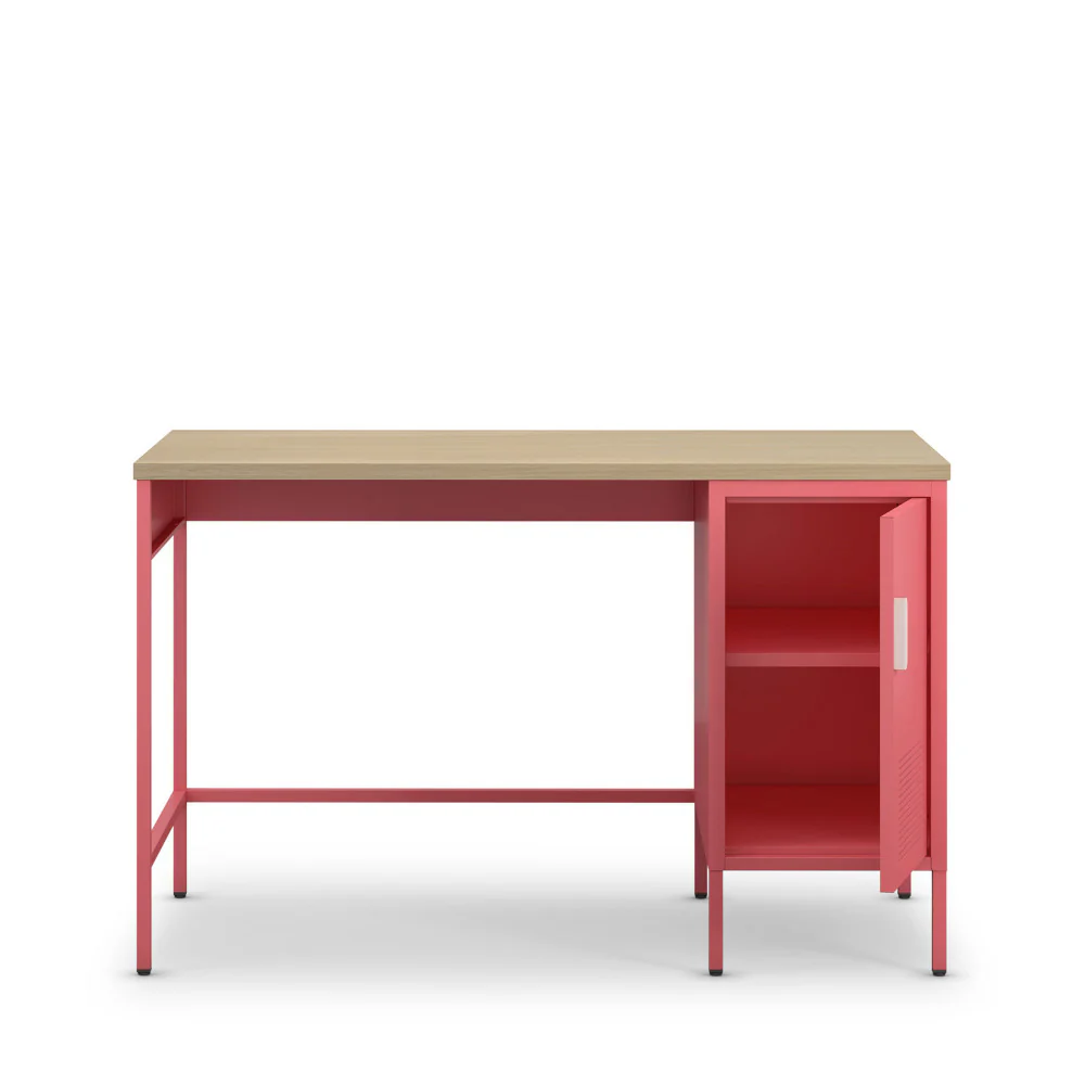 Adel - Bureau 1 Porte - Métal - Rose - Image 5