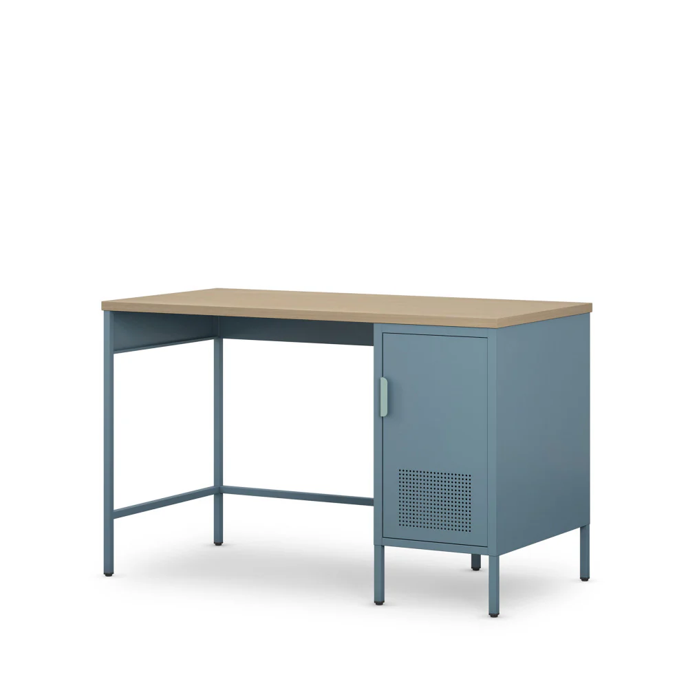 Adel - Bureau 1 Porte - Métal - Bleu glacier - Image 4
