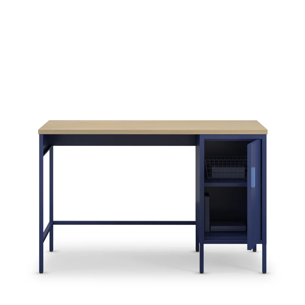 Adel - Bureau 1 Porte - Métal - Bleu - Image 3