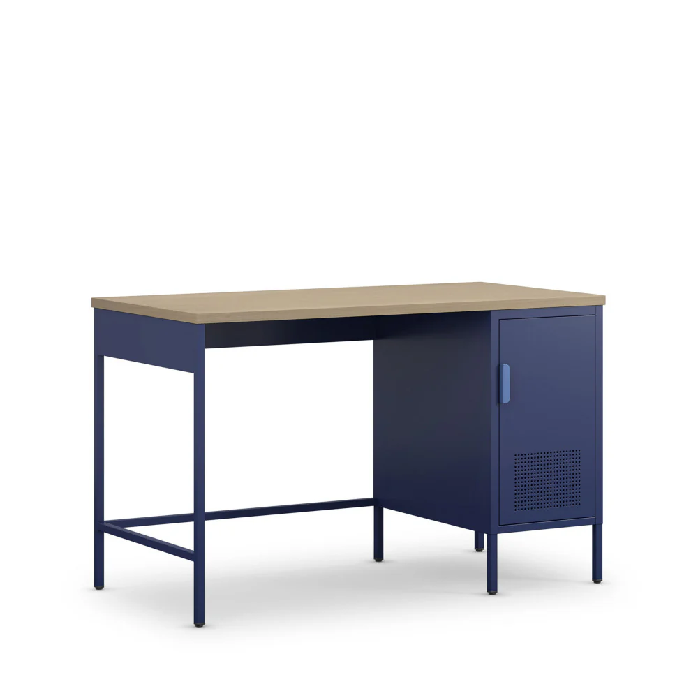 Adel - Bureau 1 Porte - Métal - Bleu - Image 6