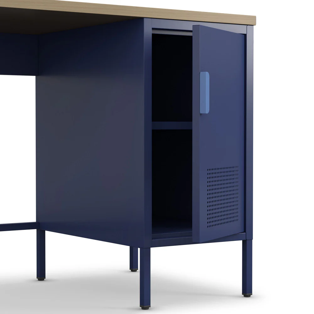 Adel - Bureau 1 Porte - Métal - Bleu - Image 7