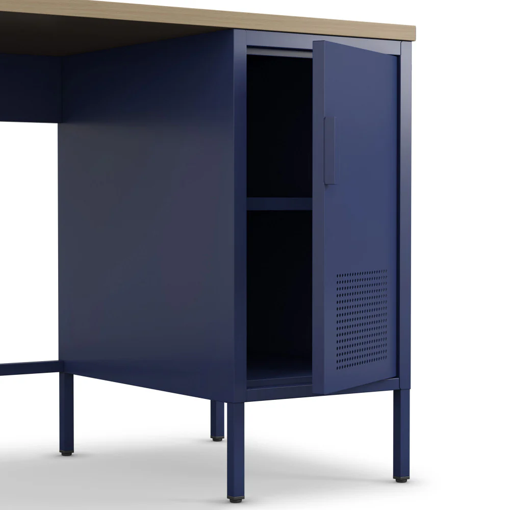 Adel - Bureau 1 Porte - Métal - Bleu - Image 8