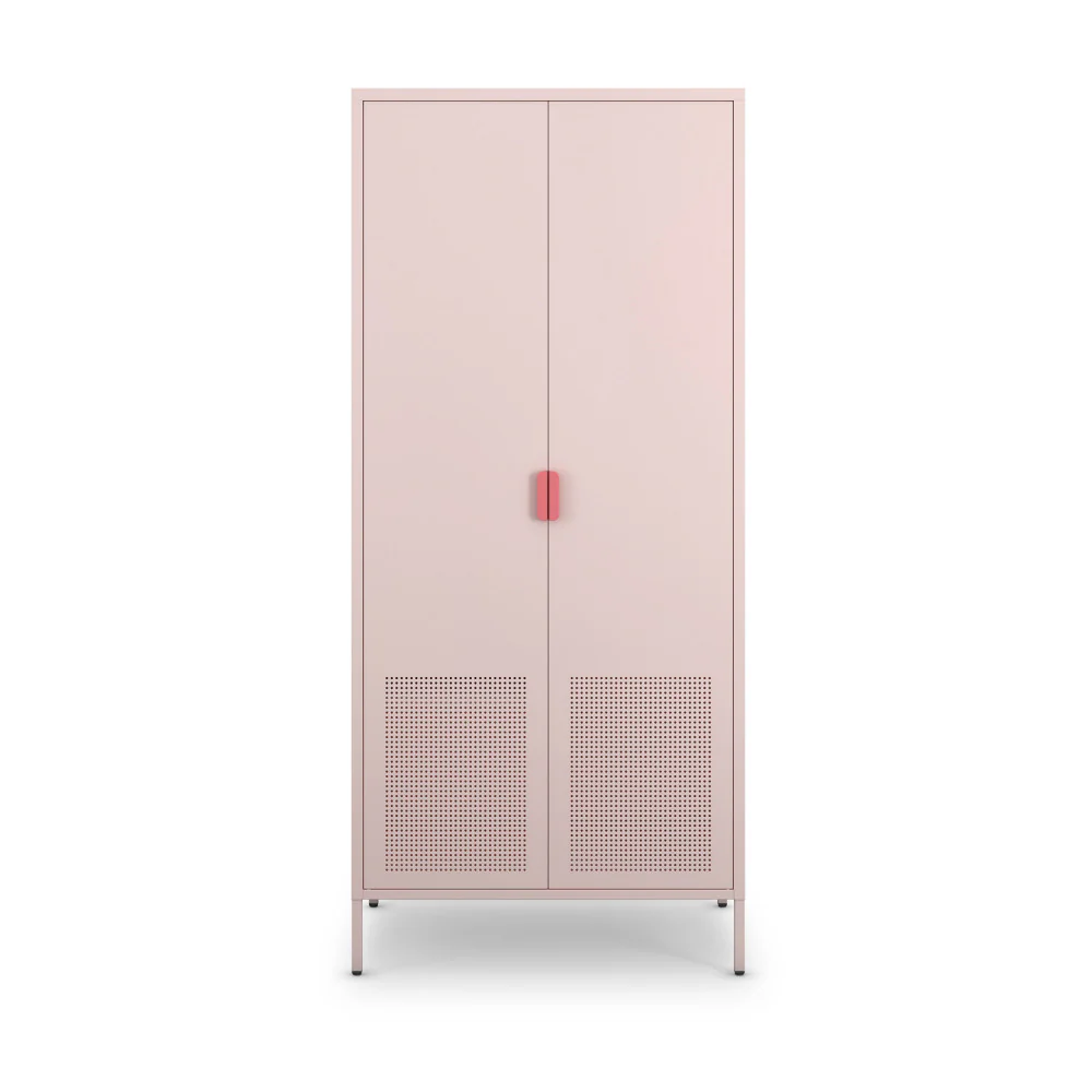 Adel - Armoire 2 Portes - Métal - Rose blush - Image 2