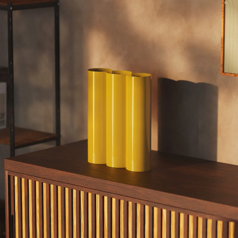 Flora - Vase - Métal - Jaune - Image 3
