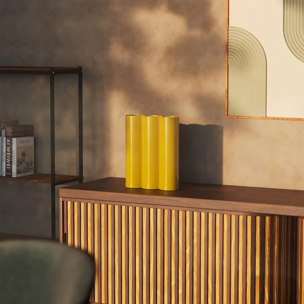 Flora - Vase - Métal - Jaune - Image 5
