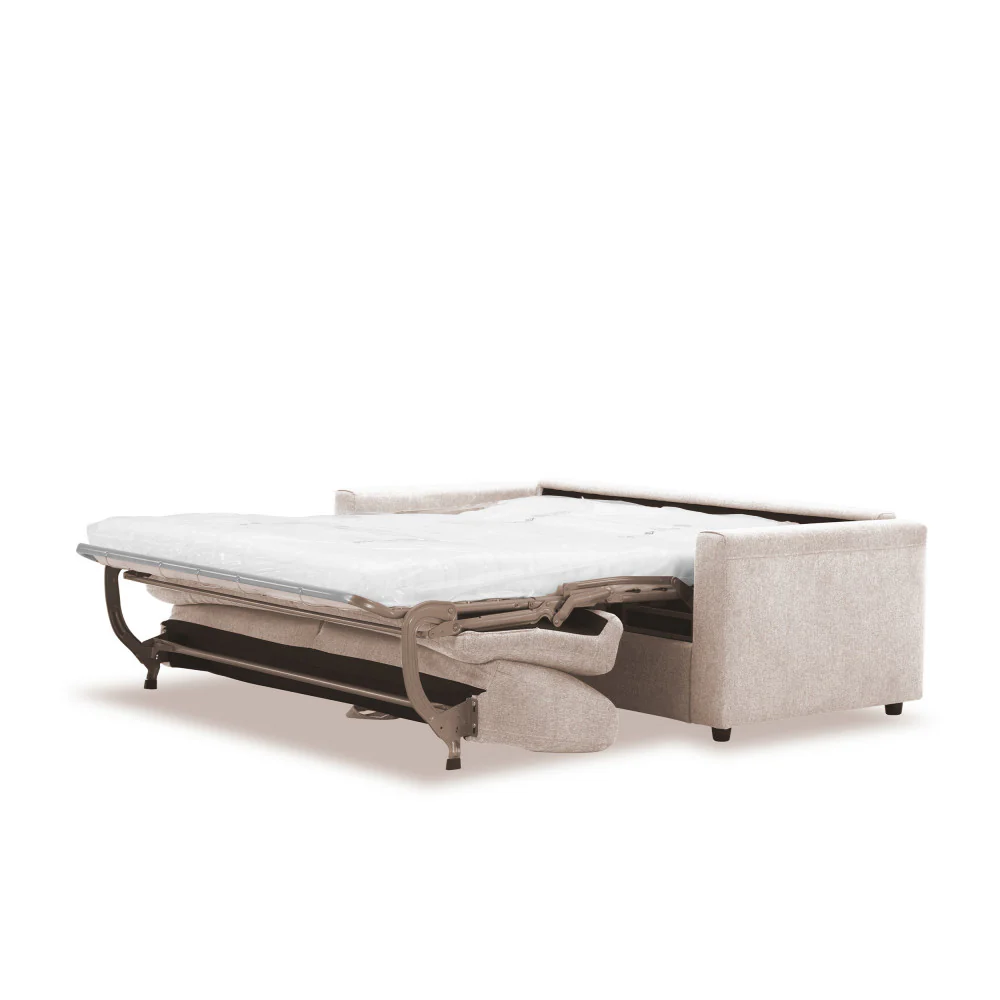 Morena - Canapé Convertible Express 3 Places - Tissu - Beige - Image 7