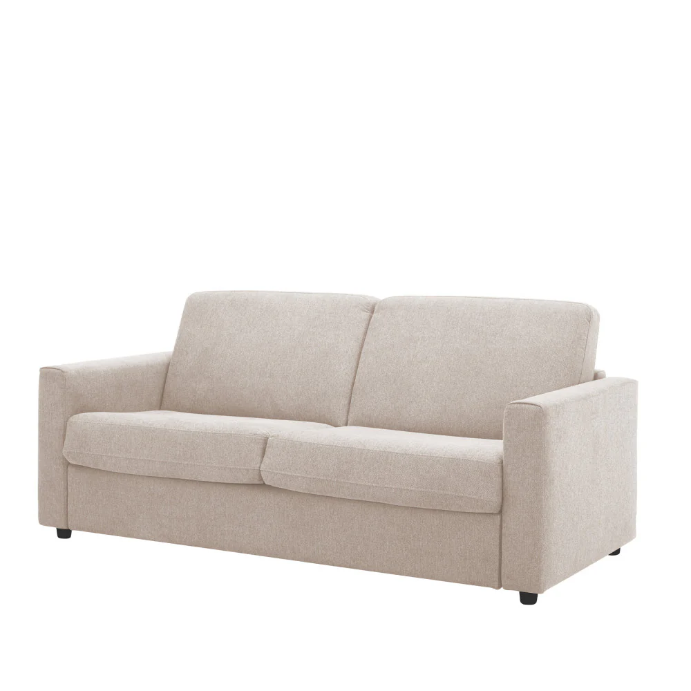 Morena - Canapé Convertible Express 3 Places - Tissu - Beige - Image 8