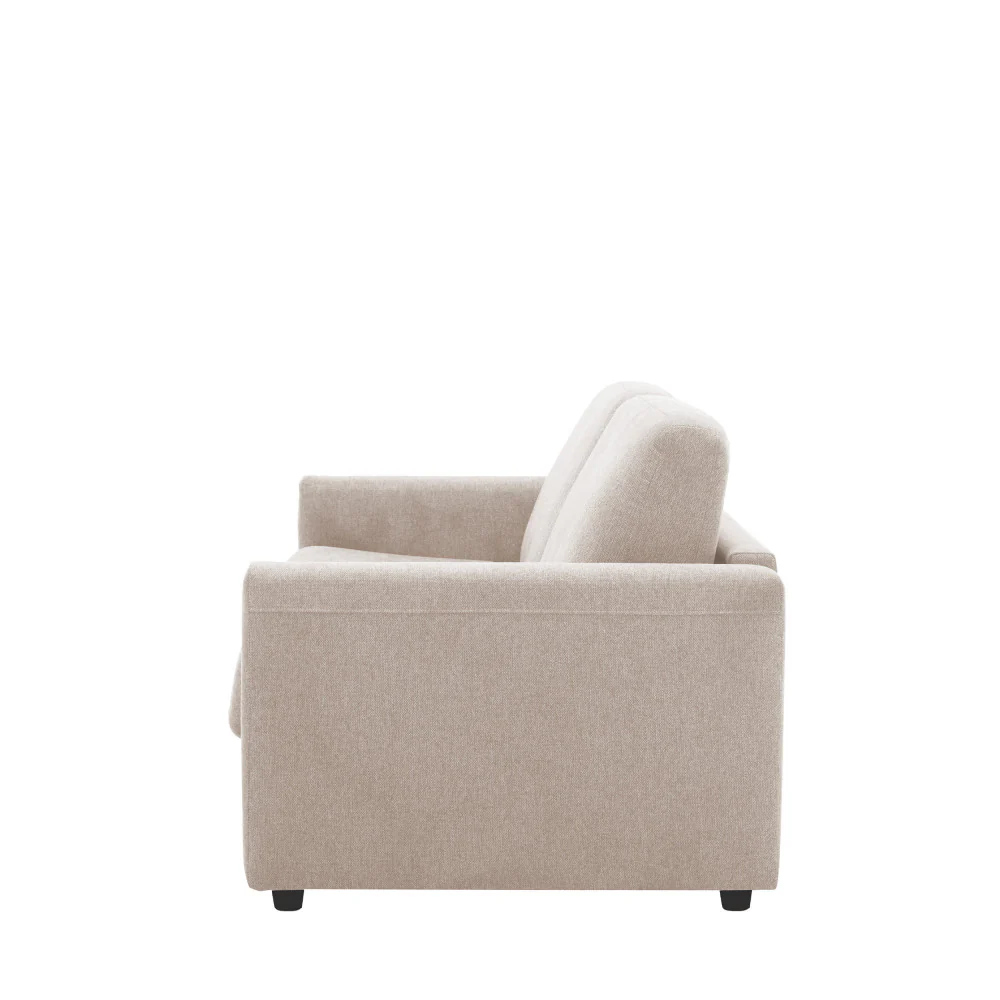 Morena - Canapé Convertible Express 3 Places - Tissu - Beige - Image 9