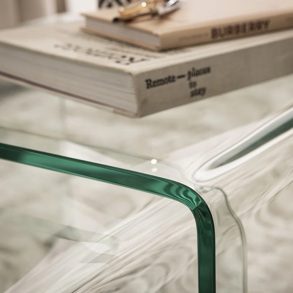 Nido - Lot De 2 Tables Basses Gigognes - Verre - Transparent - Image 4