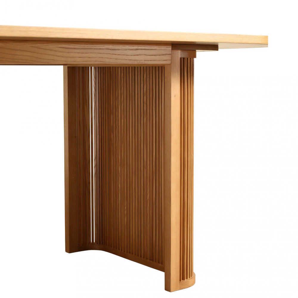 Capana - Table À Manger 8 Personnes - Bois - Bois clair - Image 7