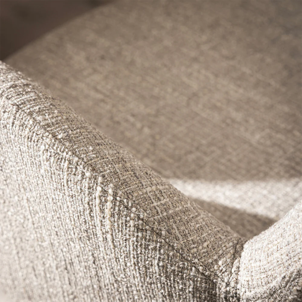 Théodore - Lot De 2 Fauteuils De Table - Tissu & Métal - Gris chiné - Image 8