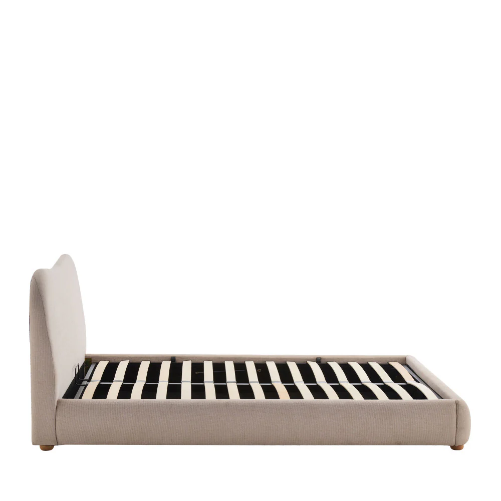 Napo - Lit Coffre - Tissu - Beige - Image 7
