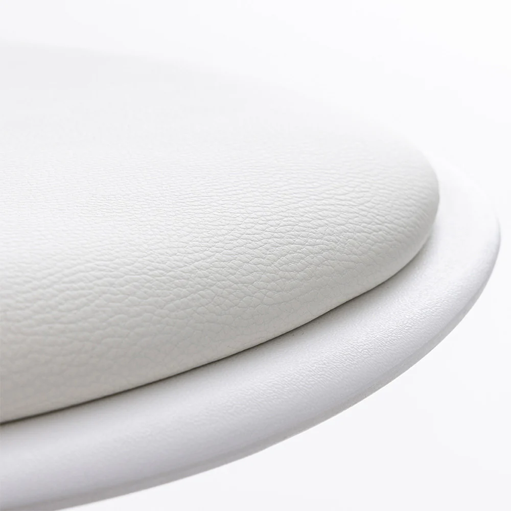 Tebar - Lot De 2 Chaises De Bar Réglables H61 - Simili & Métal - Blanc - Image 8