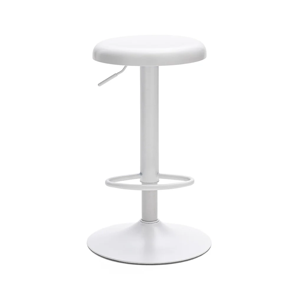 Pop - Tabouret De Bar Réglable H60 - Métal - Blanc - Image 2