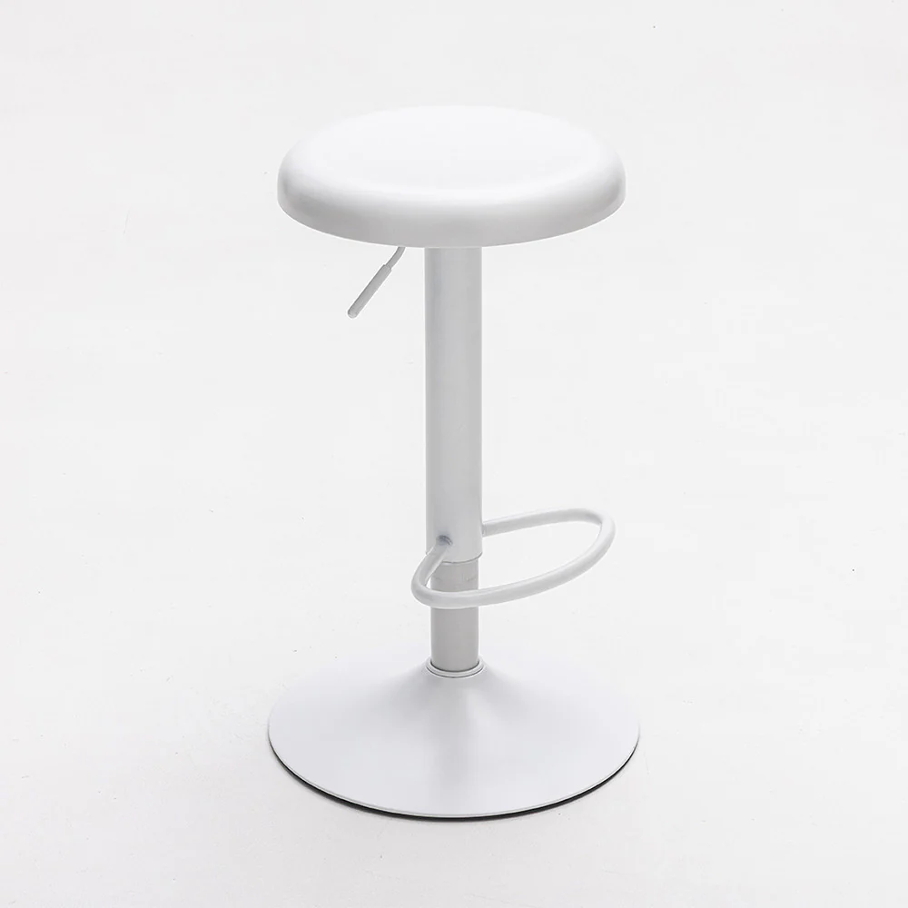 Pop - Tabouret De Bar Réglable H60 - Métal - Blanc - Image 3