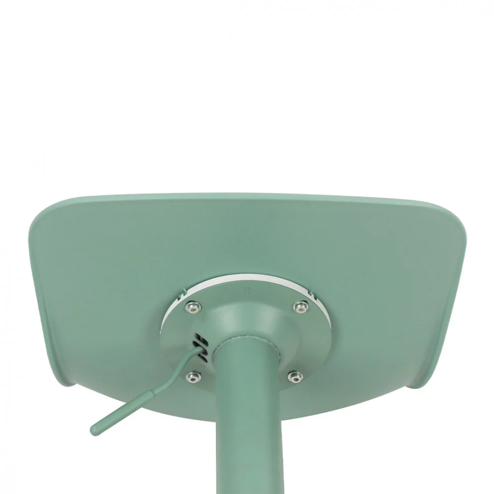 Heribo - Lot De 2 Chaises De Bar Réglables H58 - Plastique & Métal - Vert - Image 6