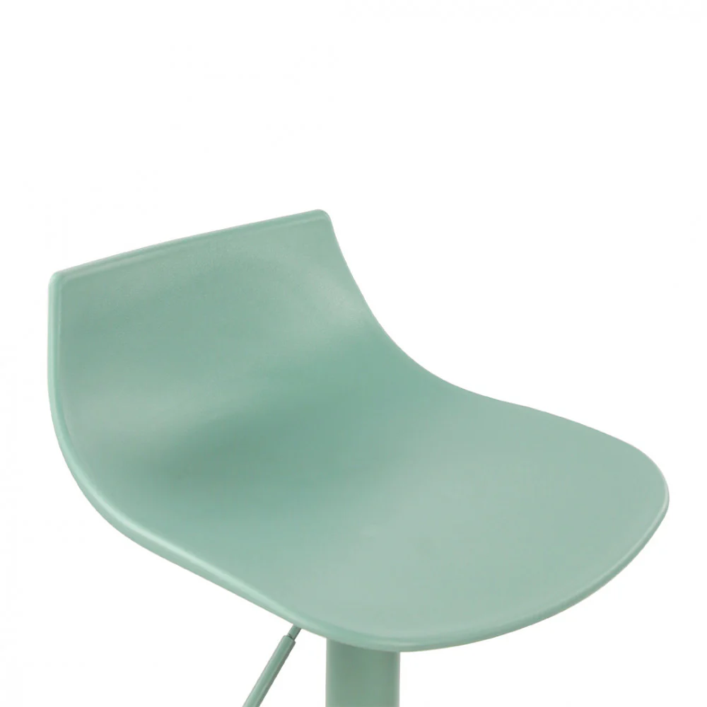 Heribo - Lot De 2 Chaises De Bar Réglables H58 - Plastique & Métal - Vert - Image 7