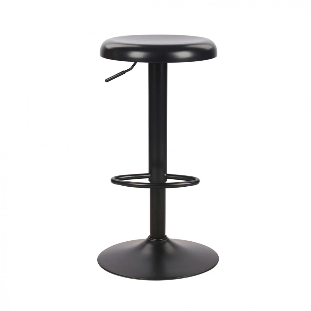 Pop - Tabouret De Bar Réglable H60 - Métal - Noir - Image 2