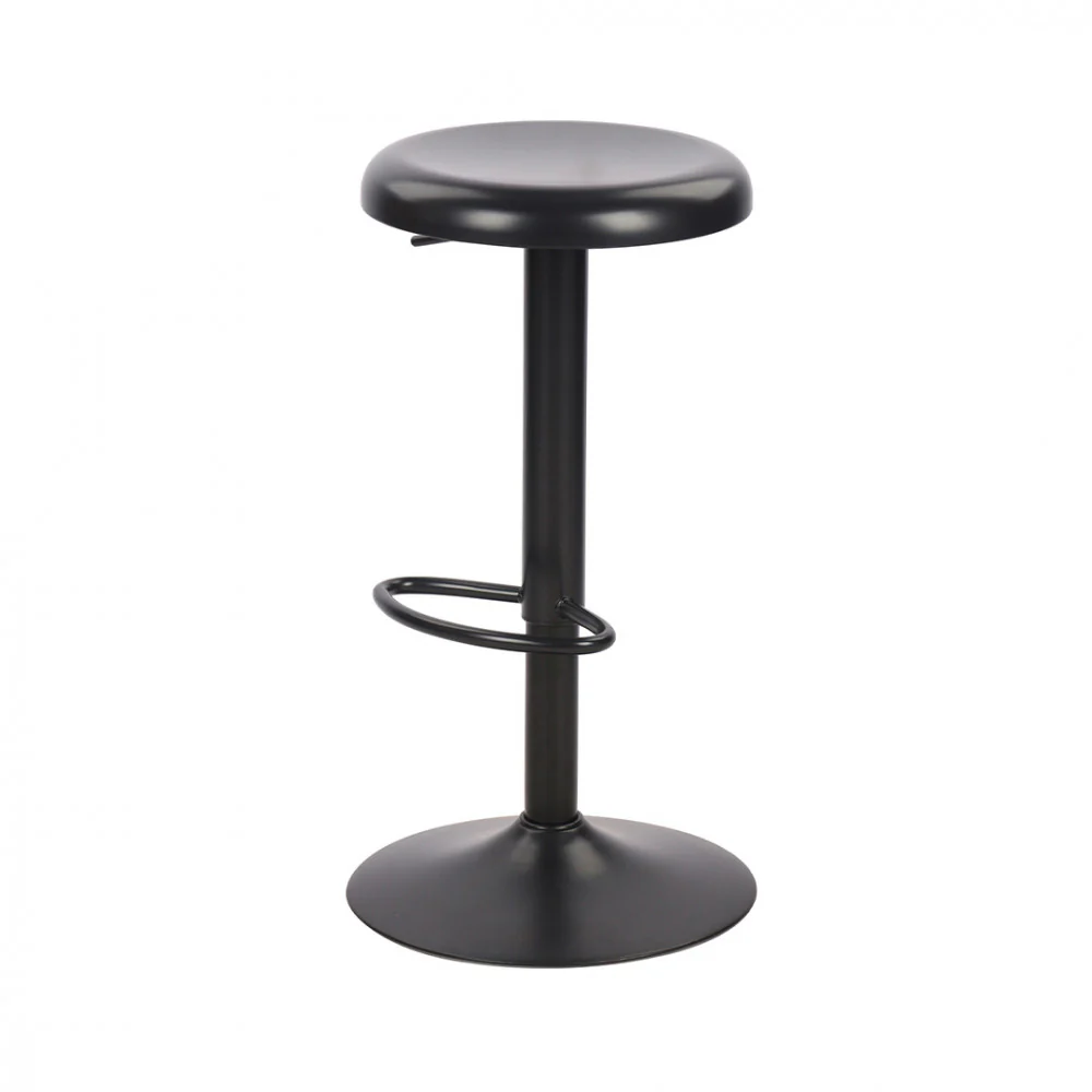 Pop - Tabouret De Bar Réglable H60 - Métal - Noir - Image 3
