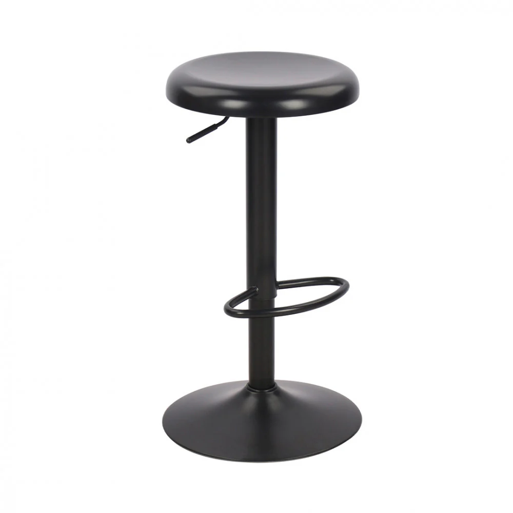 Pop - Tabouret De Bar Réglable H60 - Métal - Noir - Image 4