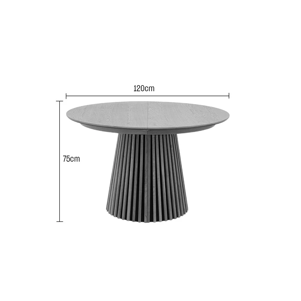 Lea - Table À Manger Extensible 4 À 8 Personnes - Bois - Bois clair - Image 10