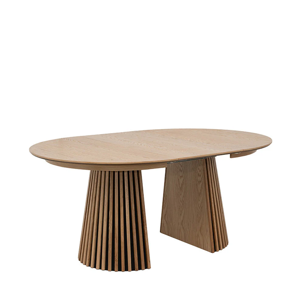Lea - Table À Manger Extensible 4 À 8 Personnes - Bois - Bois clair - Image 3