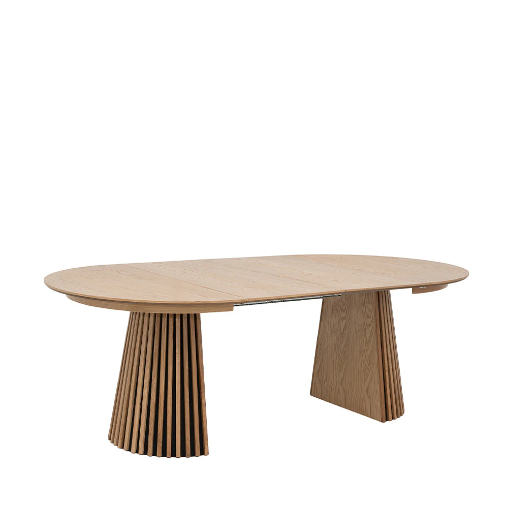 Lea - Table À Manger Extensible 4 À 8 Personnes - Bois - Bois clair - Image 5