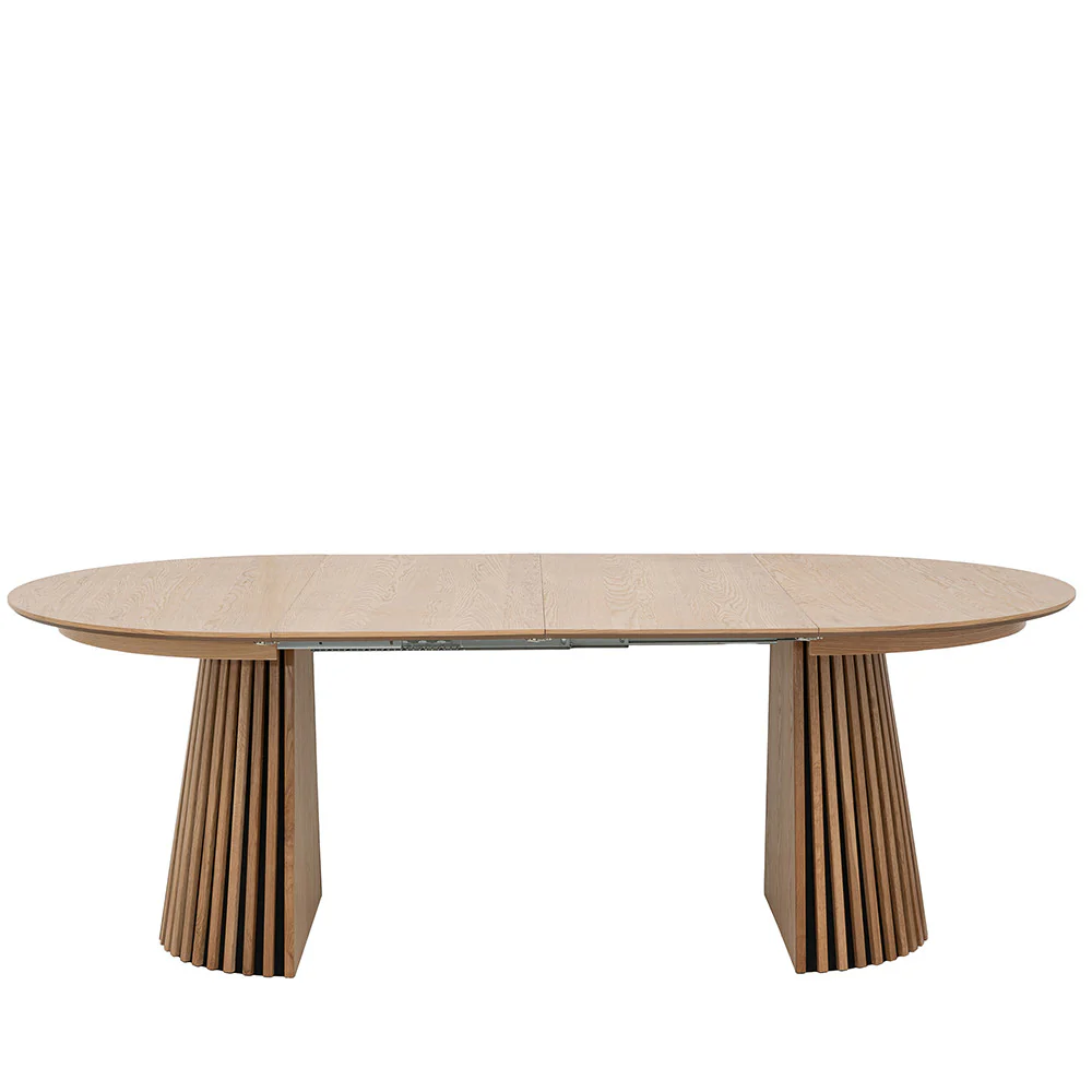 Lea - Table À Manger Extensible 4 À 8 Personnes - Bois - Bois clair - Image 6