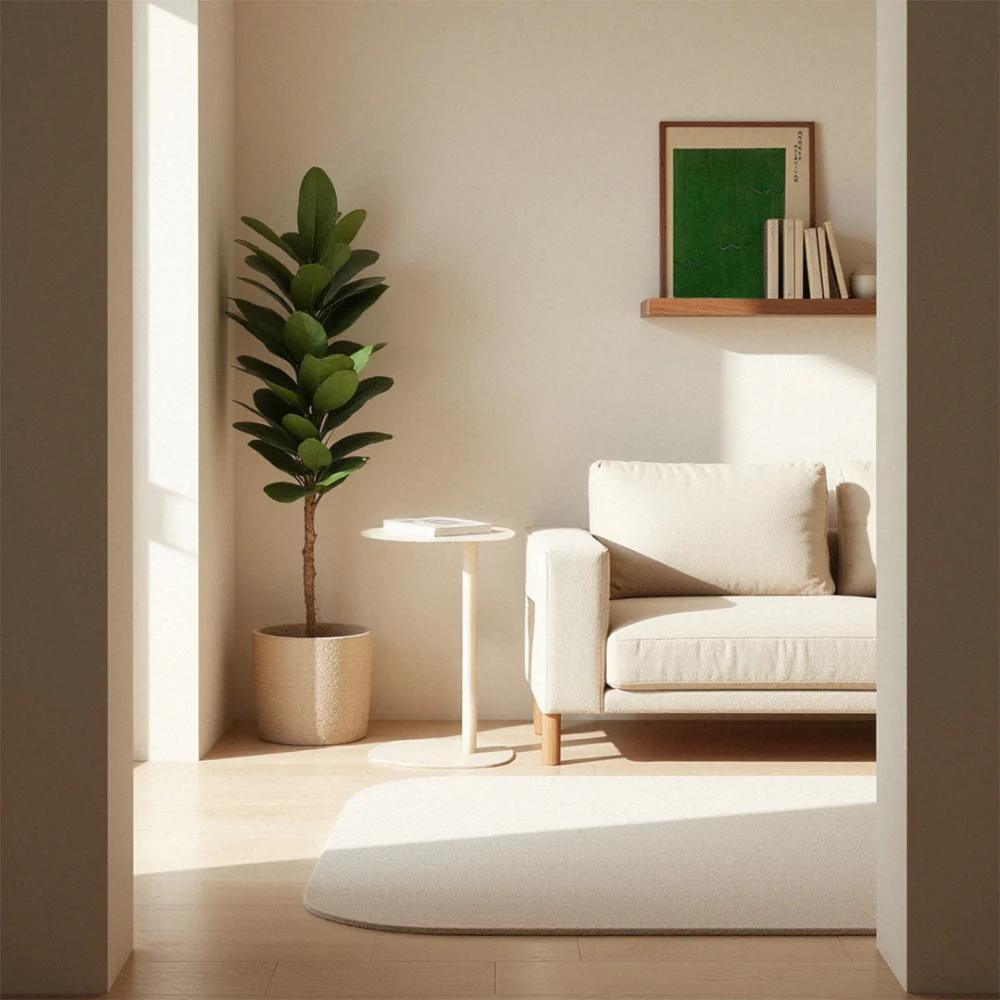 Sidy - Table D'appoint - Métal - Beige - Image 4
