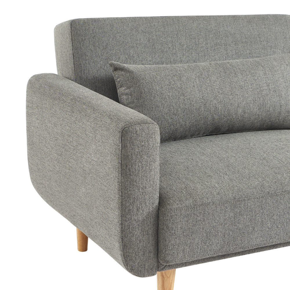 Emma - Canapé Convertible 3 Places - Tissu - Gris - Image 10
