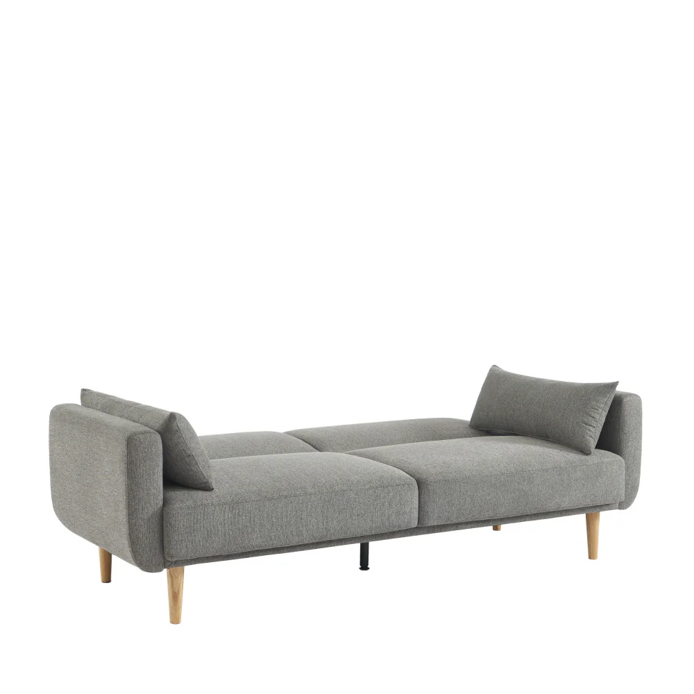 Emma - Canapé Convertible 3 Places - Tissu - Gris - Image 3