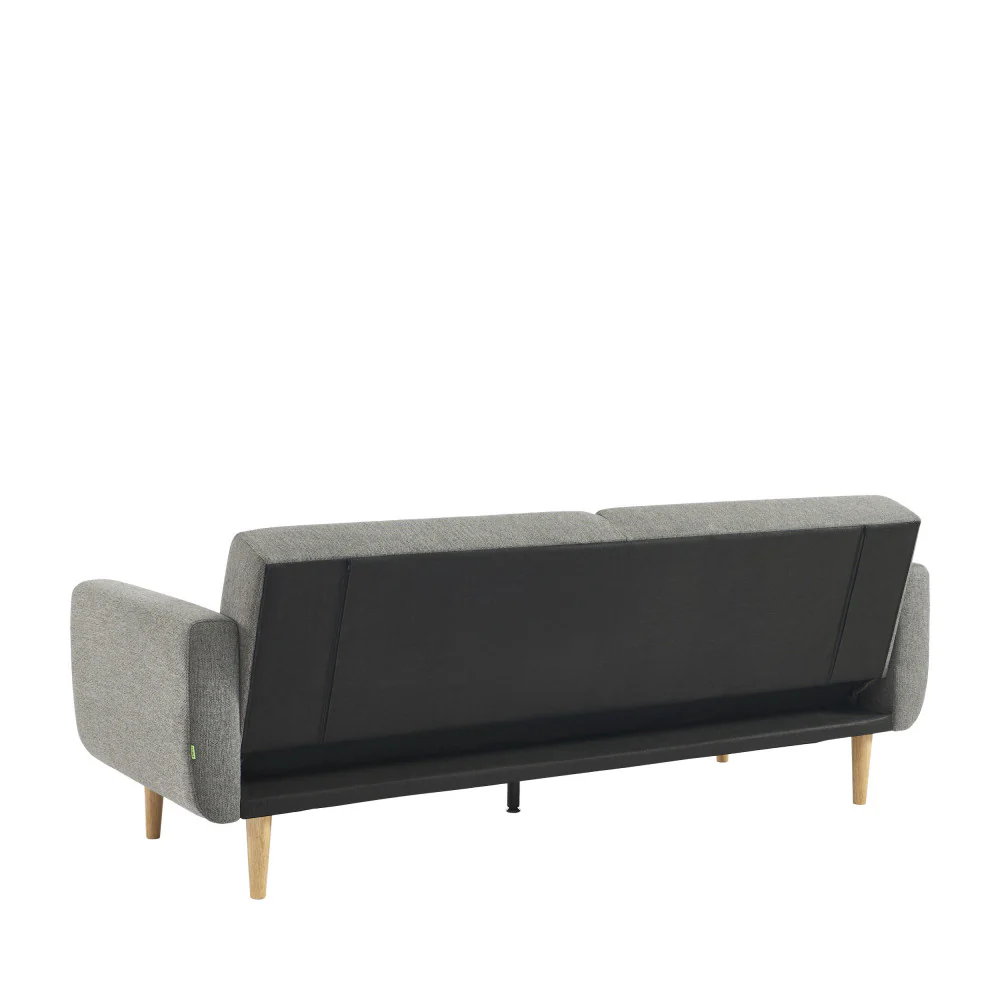 Emma - Canapé Convertible 3 Places - Tissu - Gris - Image 6