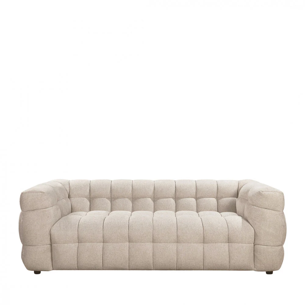 Bolly - Canapé Droit 3 Places - Tissu - Beige chiné - Image 5