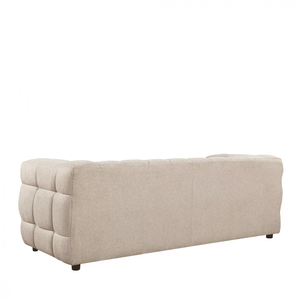 Bolly - Canapé Droit 3 Places - Tissu - Beige chiné - Image 7