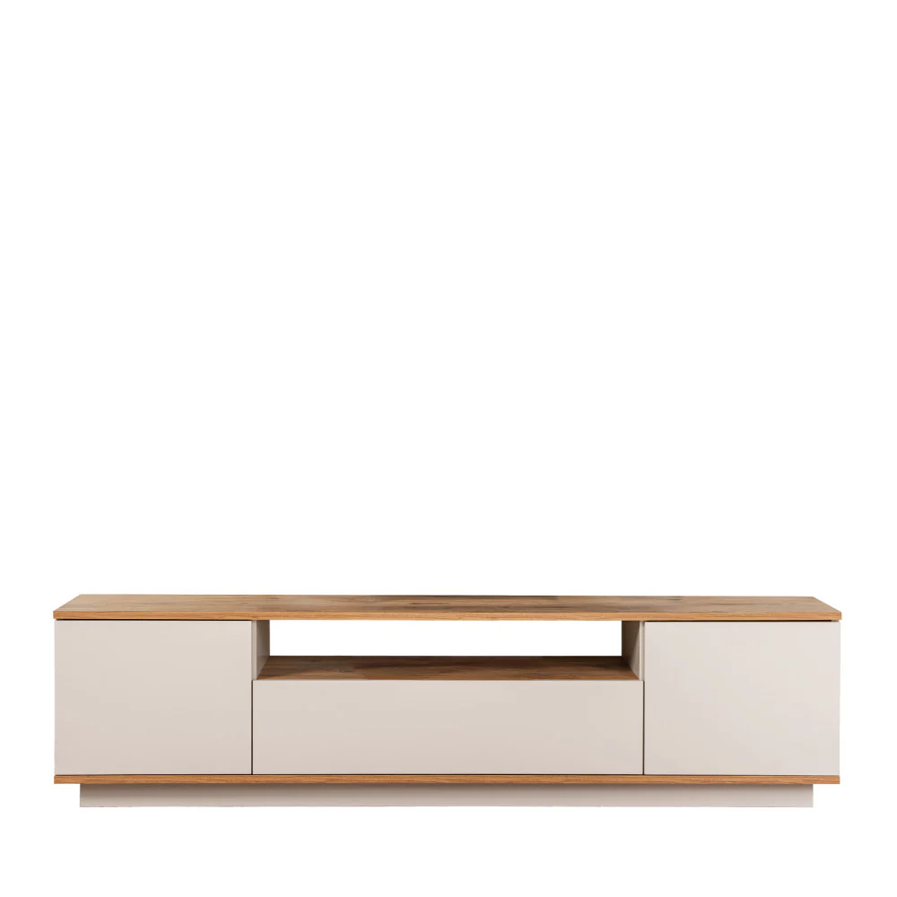 Fritz - Meuble TV 3 Portes - Bois - Beige - Image 2