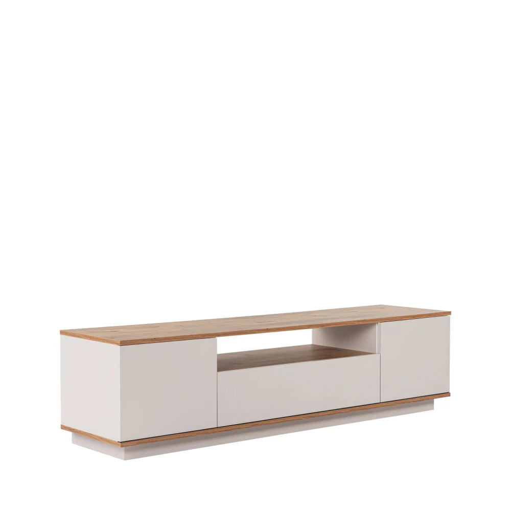 Fritz - Meuble TV 3 Portes - Bois - Beige - Image 3