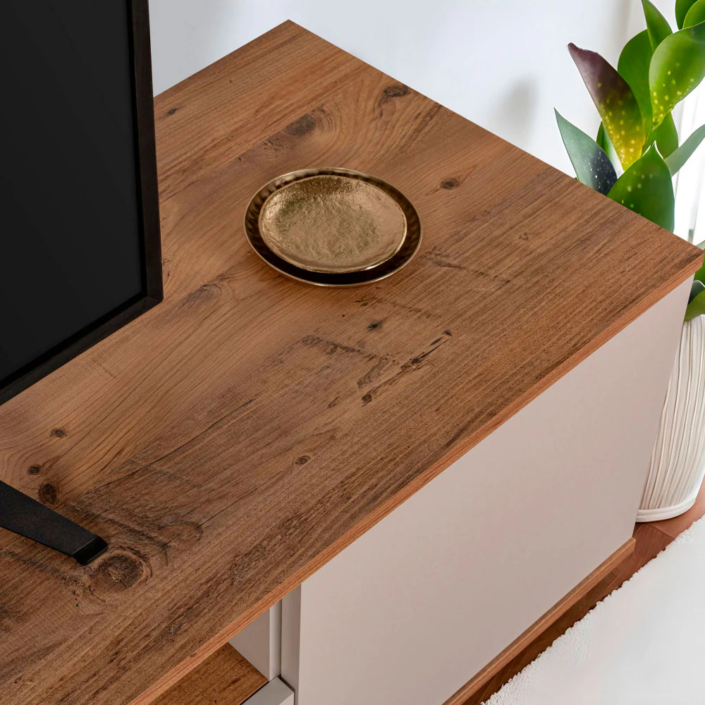 Fritz - Meuble TV 3 Portes - Bois - Beige - Image 7