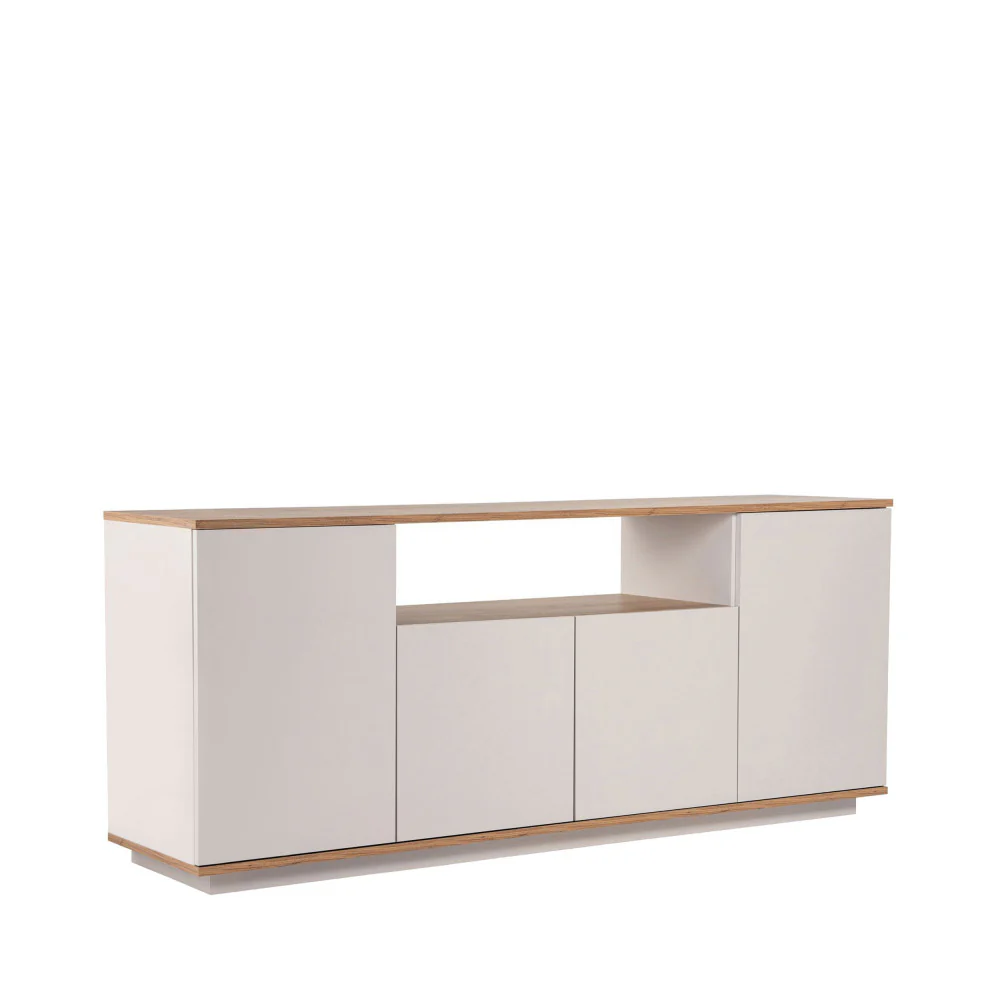Fritz - Buffet 4 Portes - Bois - Beige - Image 3