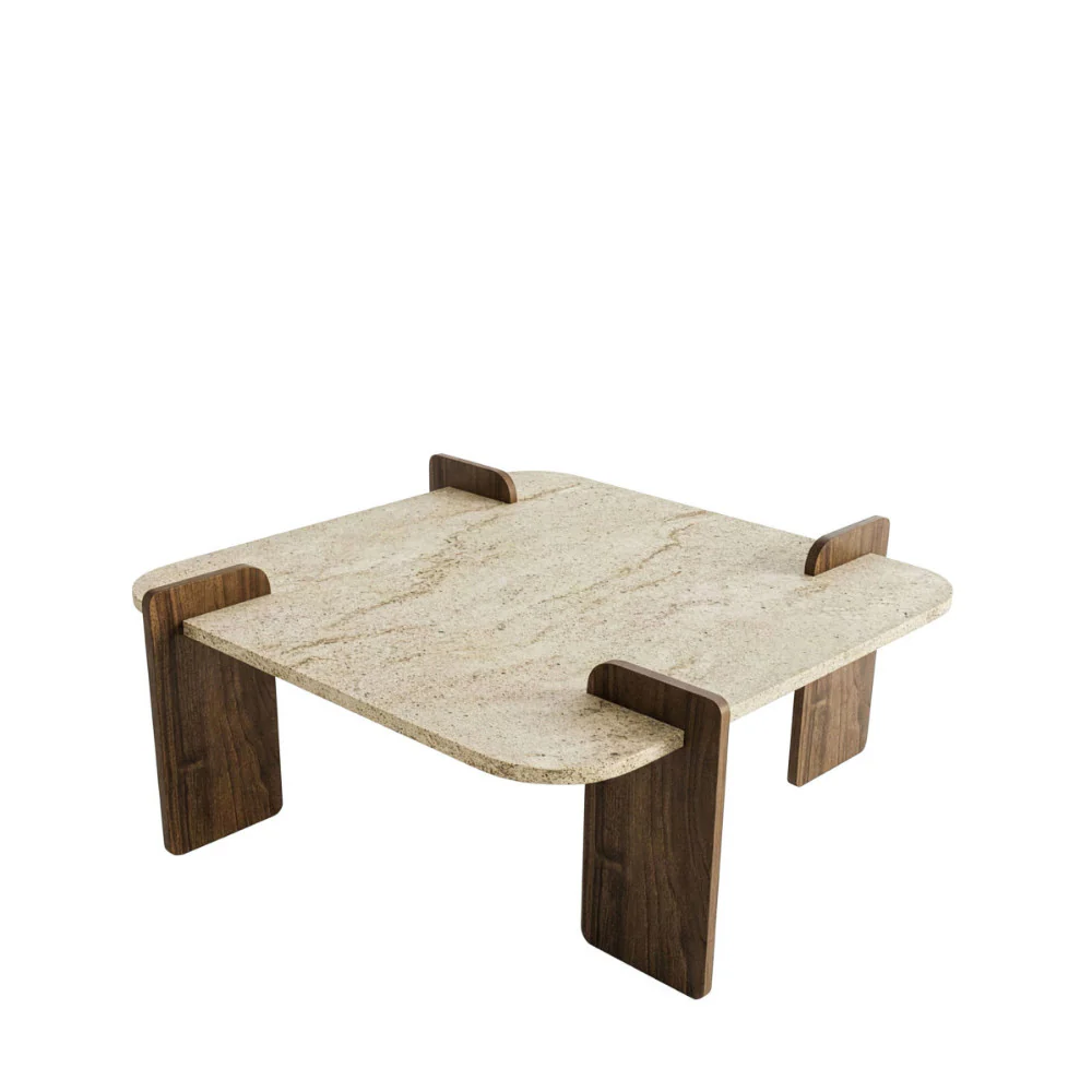 Soleni - Table Basse Et - Bois - Beige - Image 2