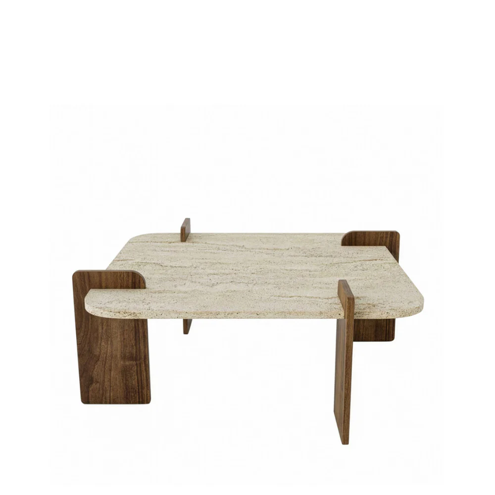 Soleni - Table Basse Et - Bois - Beige - Image 4