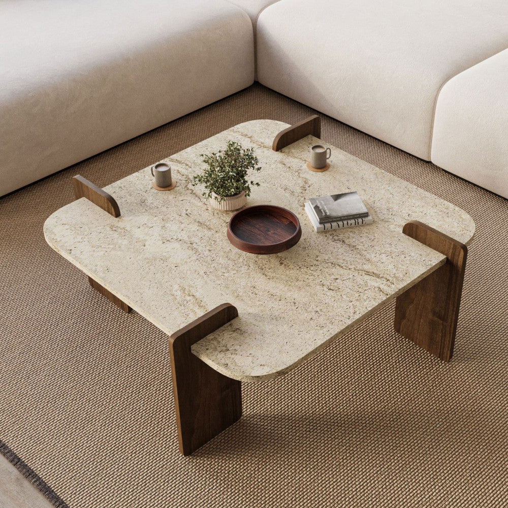 Soleni - Table Basse Et - Bois - Beige - Image 6