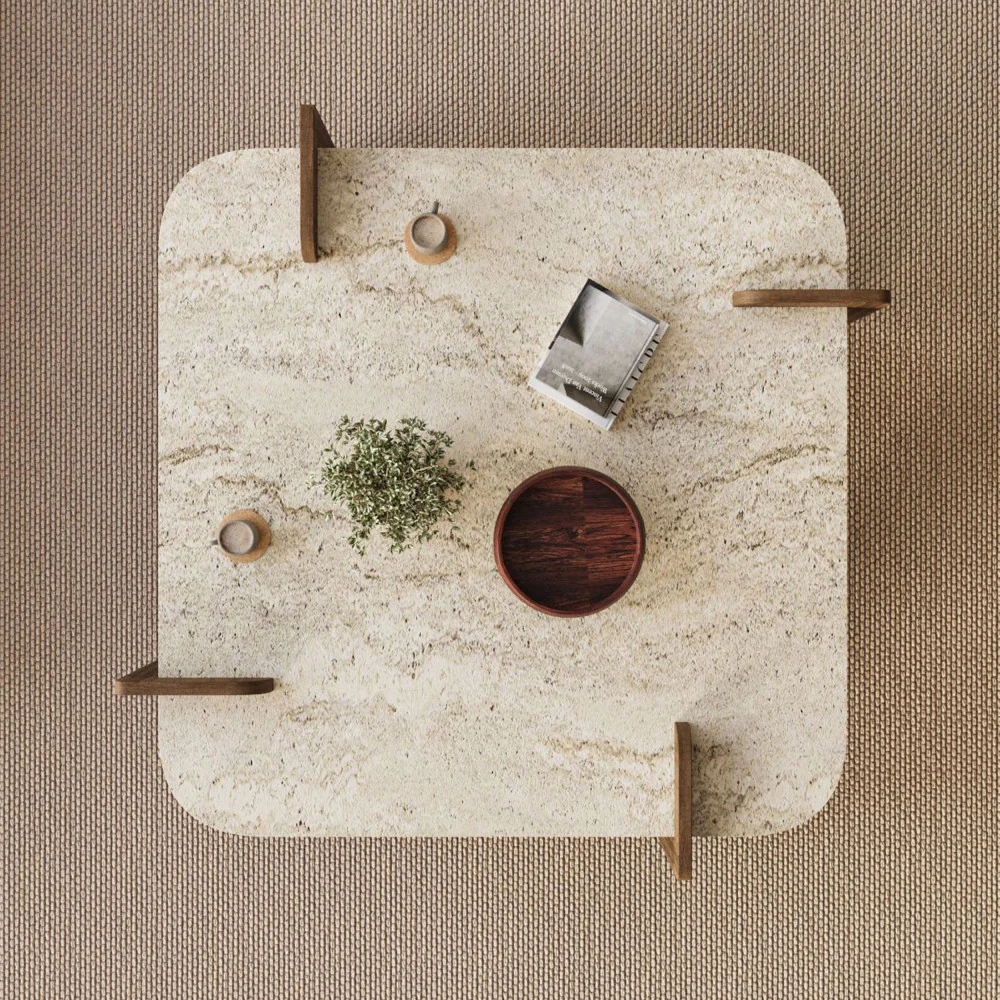Soleni - Table Basse Et - Bois - Beige - Image 7
