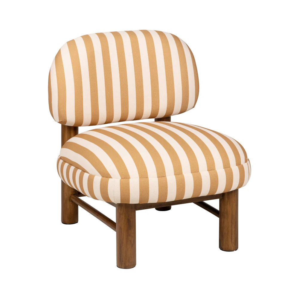 Nubo - Fauteuil - Tissu & Bois - Jaune - Image 2