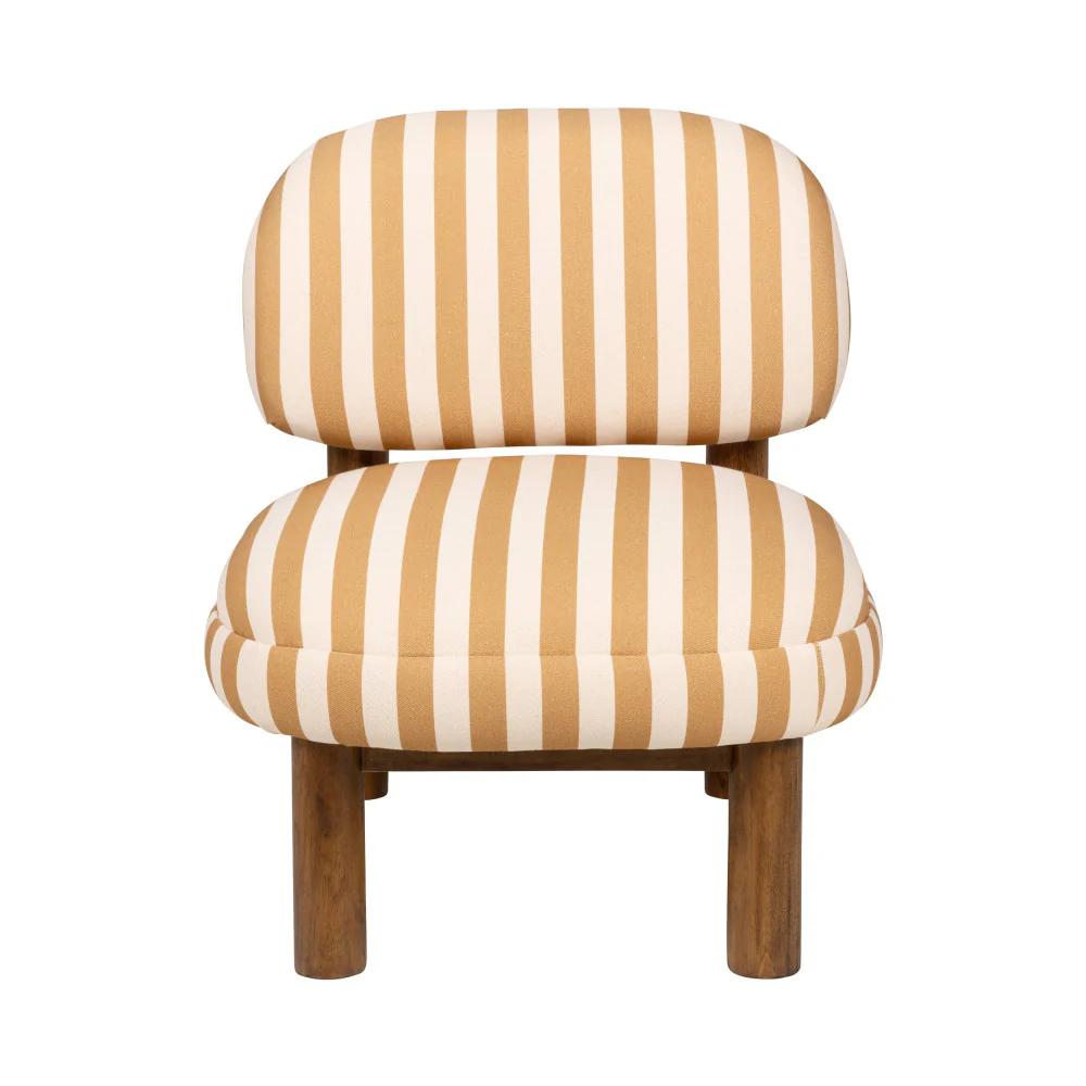 Nubo - Fauteuil - Tissu & Bois - Jaune - Image 3