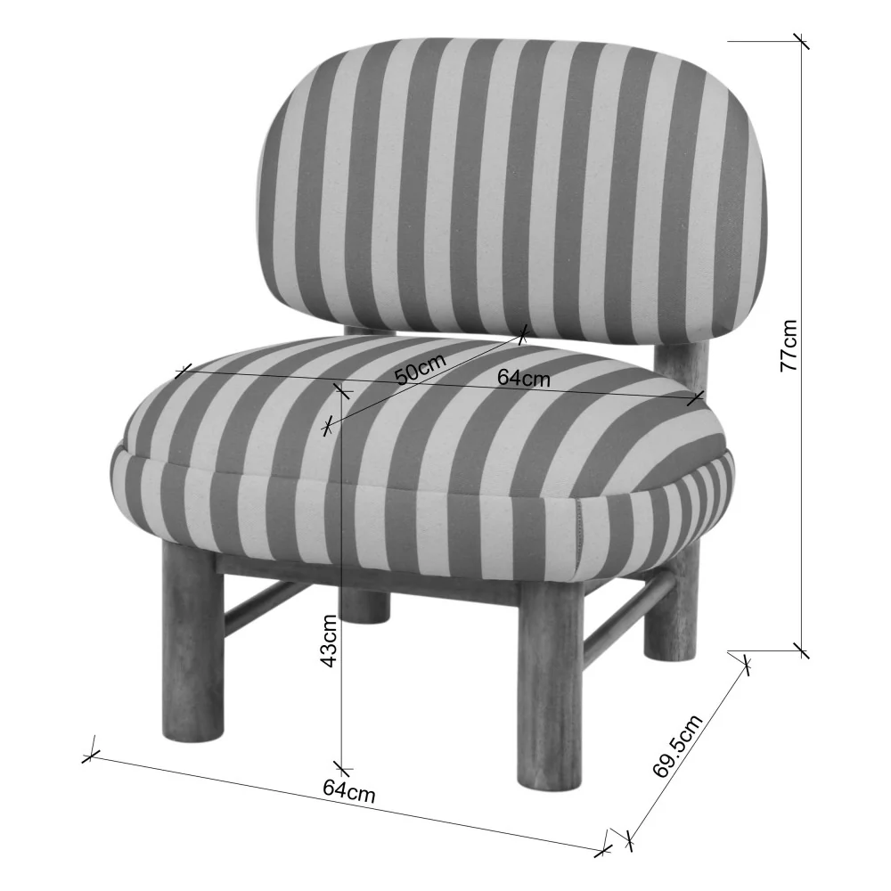 Nubo - Fauteuil - Tissu & Bois - Jaune - Image 7