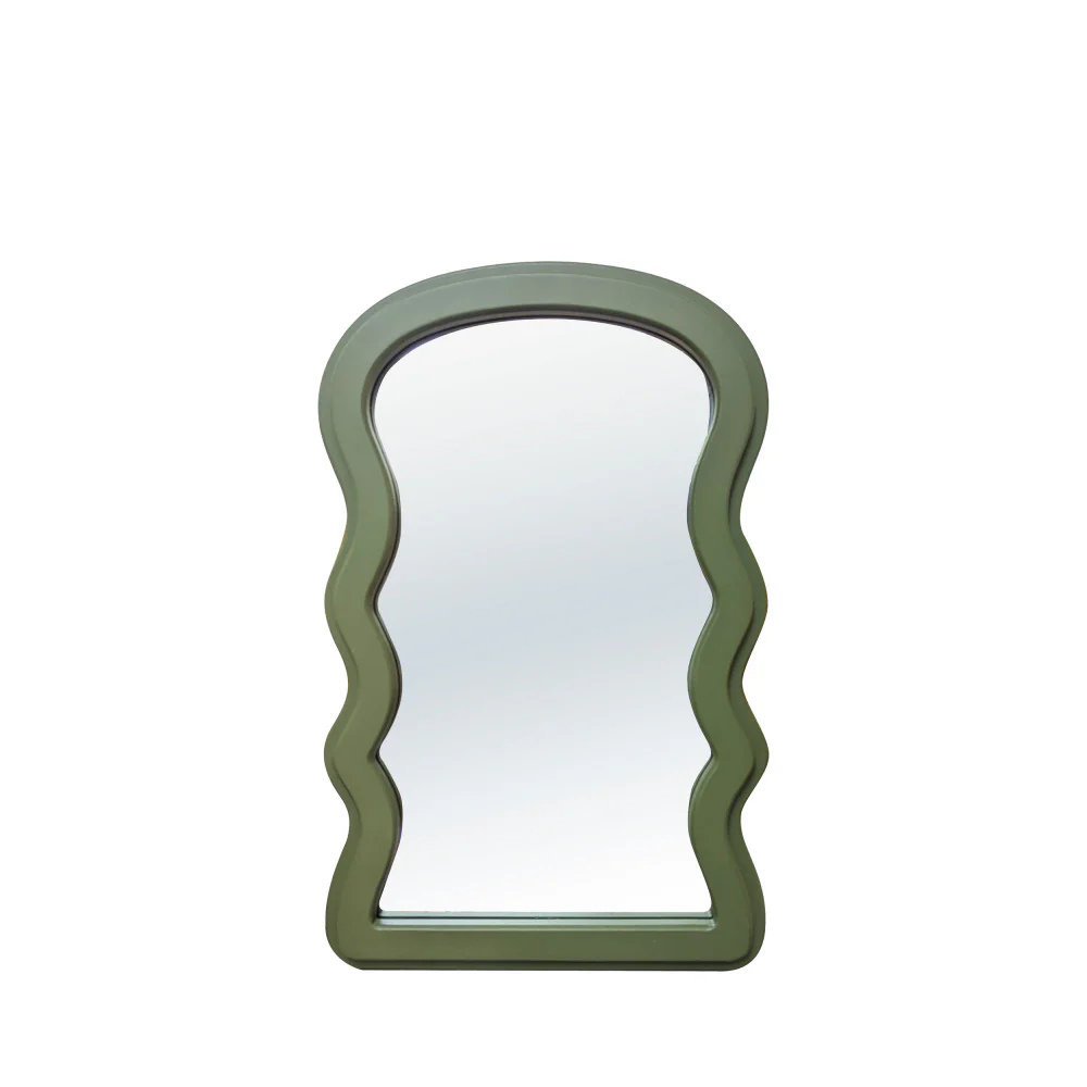 Dhermi - Miroir Organique - Vert olive - Image 2
