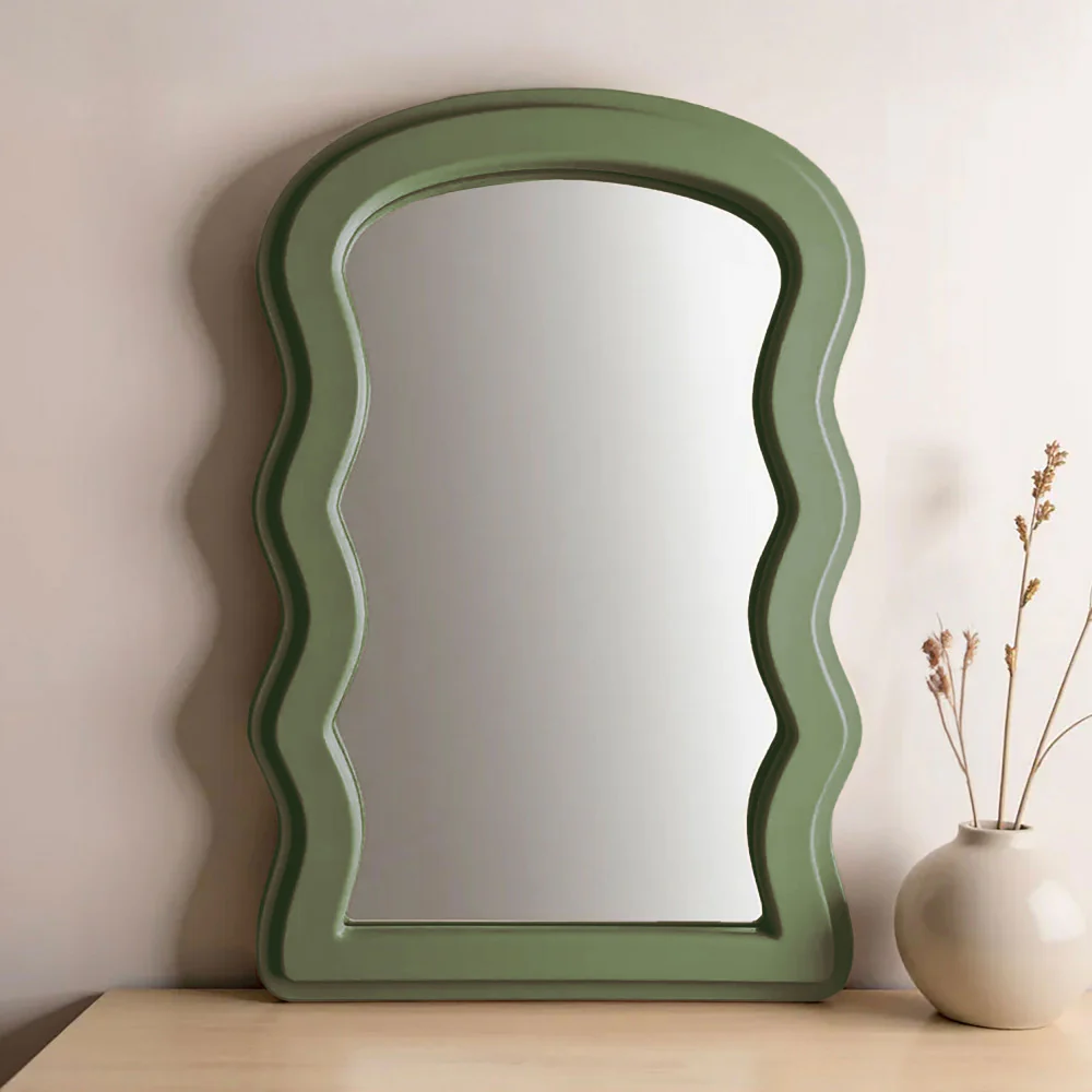 Dhermi - Miroir Organique - Vert olive - Image 4