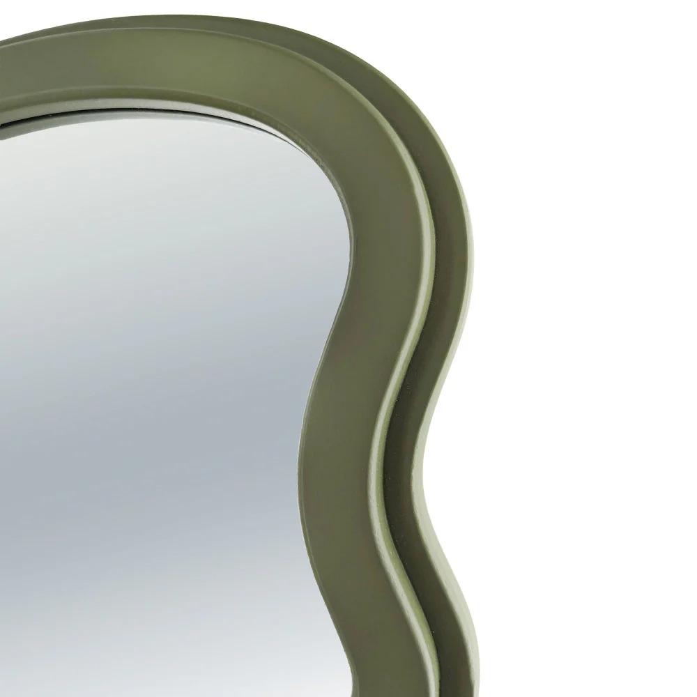 Dhermi - Miroir Organique - Vert olive - Image 5